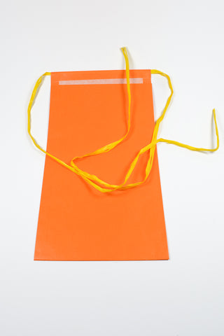 Rex Pack® arancione con nastro rafia giallo 36x50 cm - Set 4 pz