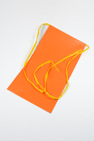Rex Pack® arancione con nastro rafia giallo 20x35 cm - Set 4 pz