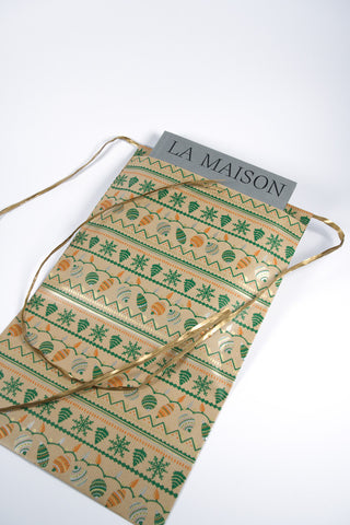 Rex Pack Natale 26x40 - Sacchetto Regalo Carta Kraft Veloce - Set 4 pz