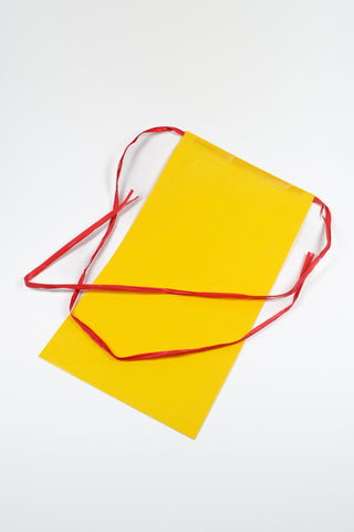 Rex Pack® giallo con nastro rafia rosso 26x40 cm - Set 4 pz