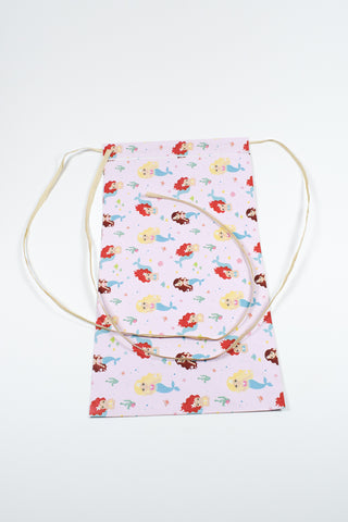Rex Pack® EcoCarta sirene con rafia dorata 36x50 cm - Set 4 pz