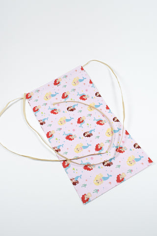 Rex Pack® EcoCarta sirene con rafia dorata 26x40 cm - Set 4 pz
