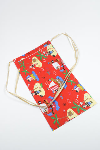 Rex Pack® EcoCarta pirati con rafia dorata 20x35 cm - Set 4 pz