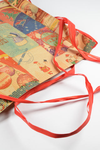 Rex Pack Natale Vintage 36x50 - Sacchetto regalo retrò - Set 4 pz