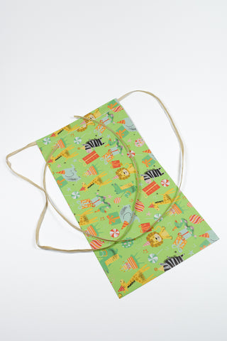 Rex Pack® EcoCarta animali compleanno rafia 26x40 cm - Set 4 pz