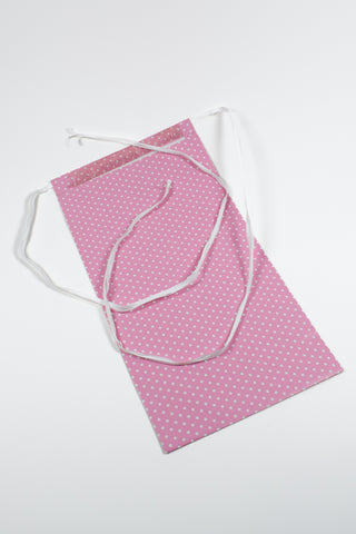 Rex Pack® Pois Rosa sacchetto regalo 26x40 Ecocarta - Set 4 pz