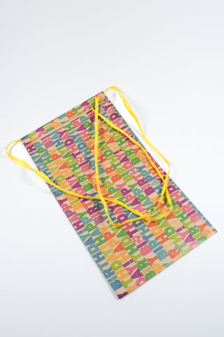 Rex Pack® Happy Birthday sacchetto regalo 36x50 kraft - Set 4 pz