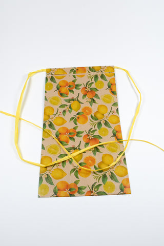 Rex Pack® Arance e limoni sacchetto regalo 36x50 kraft - Set 4 pz