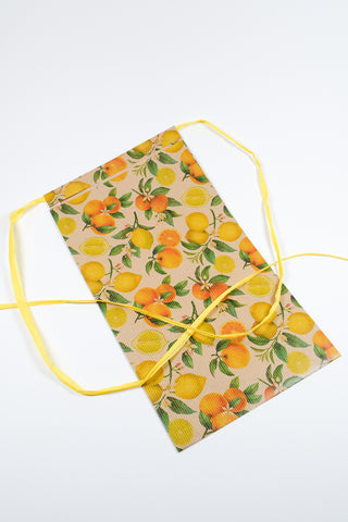 Rex Pack® Arance e limoni sacchetto regalo 20x35 kraft - Set 4 pz