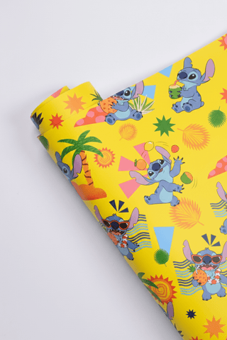 Rotoli carta regalo Disney Stitch cm 70x200 riciclata - Set 4 pz