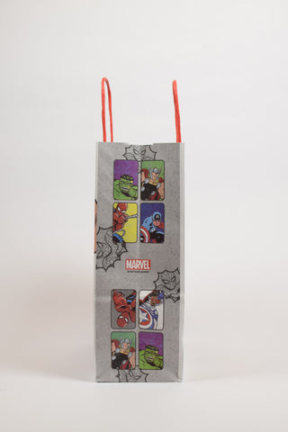 Borse Regalo Marvel Avengers Spider-Man, Hulk e Black Panther 16x8x21 - Set 5 pz