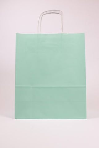 Borse Regalo Carta Verde Menta Pastello 36x12x41 - Set 5 pz