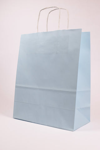 Borse Regalo Carta Azzurro Pastello 36x12x41 - Set 5 pz