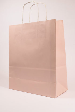 Borse Regalo Carta Rosa Pastello 36x12x41 - Set 5 pz