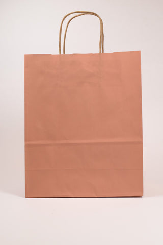 Borse Regalo Carta Kraft Rosa Cipria 36x12x41 - Set 5 pz