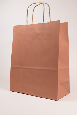 Borse Regalo Carta Kraft Rosa Cipria 36x12x41 - Set 5 pz