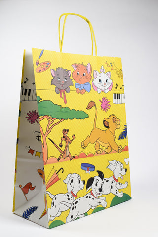 Borse Regalo Disney Classici Re Leone, Dumbo e La Carica dei 101 36x12x41 - Set 5 pz