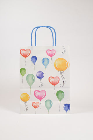 Borse Regalo Palloncini 16x8x21 - Set 5 pz