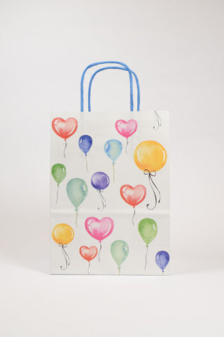 Borse Regalo Palloncini 26x12x36 - Set 5 pz