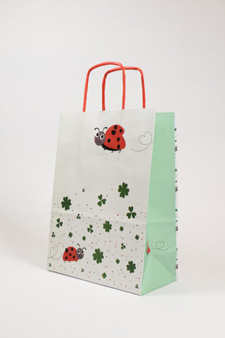 Borse Regalo Coccinelle portafortuna 26x12x36 - Set 5 pz