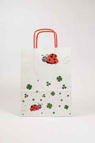 Borse Regalo Coccinelle portafortuna 26x12x36 - Set 5 pz
