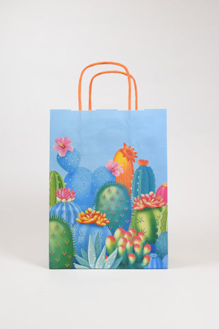 Borse Regalo Cactus tropicale 26x12x36 - Set 5 pz