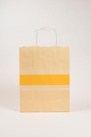 Borsa Regalo Carta Bicolor Arancione 26x12x36 cm - Set 5 pz