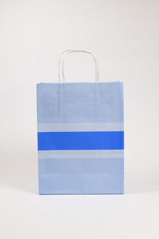 Borsa Regalo Carta Bicolor Blu 26x12x36 cm - Set 5 pz