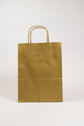 Borse Regalo Carta Oro Scuro Elegante 36x12x41 - Set 5 pz