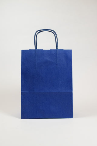 Borse Regalo Carta Blu Intenso 36x12x41 - Set 5 pz
