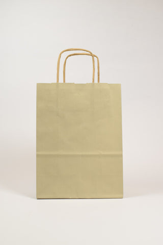 Borse Regalo Carta Tortora Elegante 36x12x41 - Set 5 pz