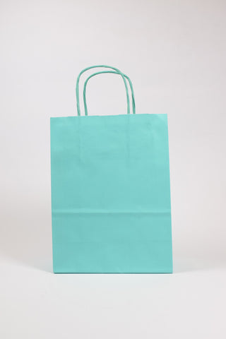 Borse Regalo Carta Verde Acqua Tiffany 36x12x41 - Set 5 pz