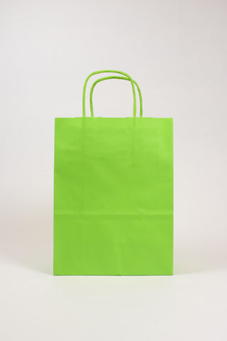 Borse Regalo Carta Verde Limone 36x12x41 - Set 5 pz