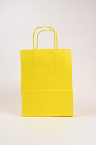 Borse Regalo Carta Giallo Sole 36x12x41 - Set 5 pz