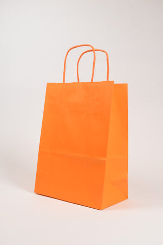 Borse Regalo Carta Arancione 16x8x21 - Set 5 pz