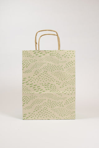 Borse Regalo Carta Erba Riciclata 100% 16x8x21 - Set 5 pz